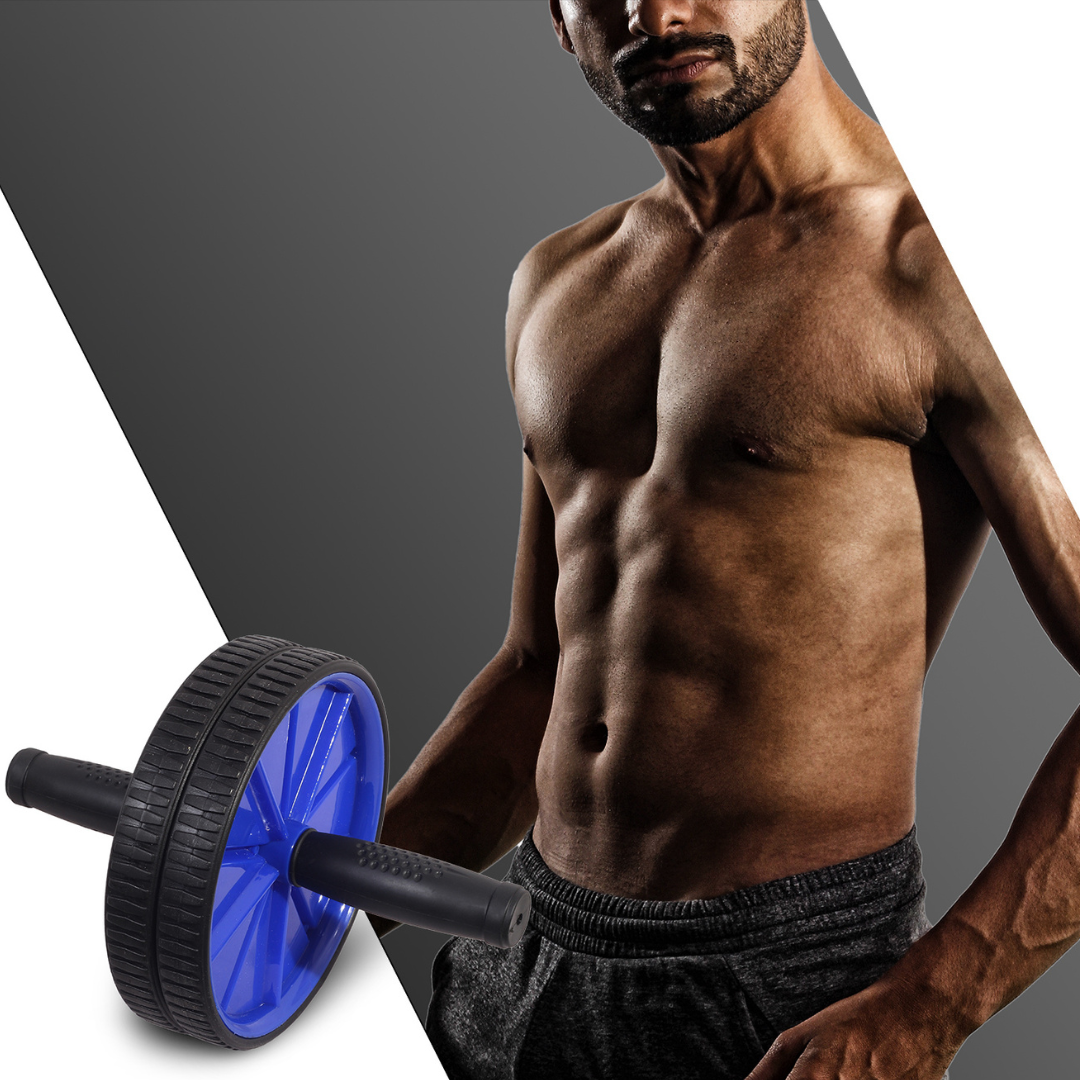 Tressca Dual-Wheel Ab Roller with knee pad (Core Trainer)
