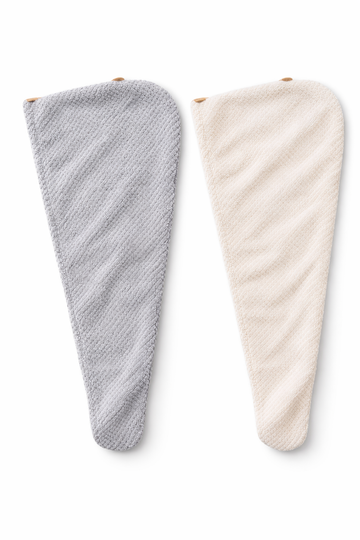 Tressca Luxe Microfiber Hair Wrap - Ultra Absorbent Microfiber | Pack of 2